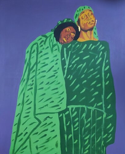 The Burden Bearer by Emmanuel Akolo, Painting for Sale on Singulart
