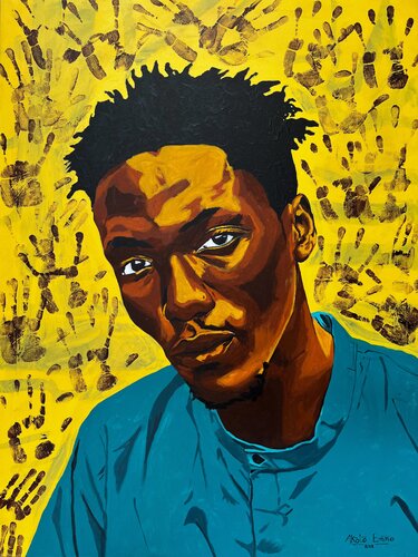 With Thy Hands, Build by Emmanuel Akolo, Painting for Sale on Singulart