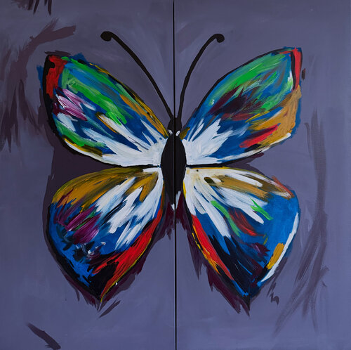 Between Two Breaths by Emmanuel Akolo, Painting for Sale on Singulart