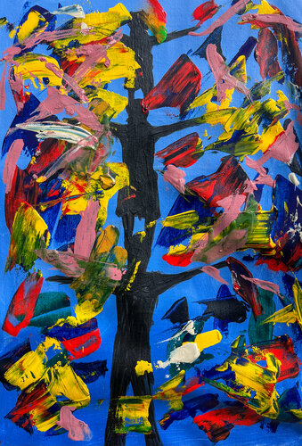 Tree Of Splendor by Emmanuel Akolo, Painting for Sale on Singulart