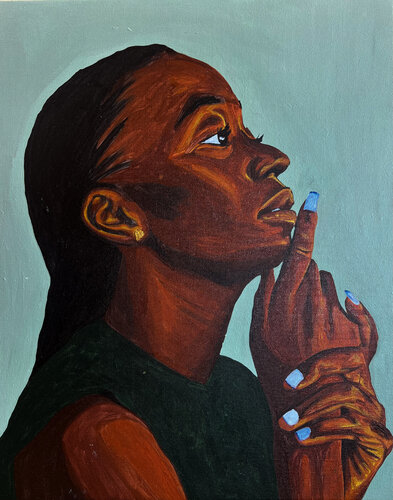Deep Reverie by Emmanuel Akolo, Painting for Sale on Singulart