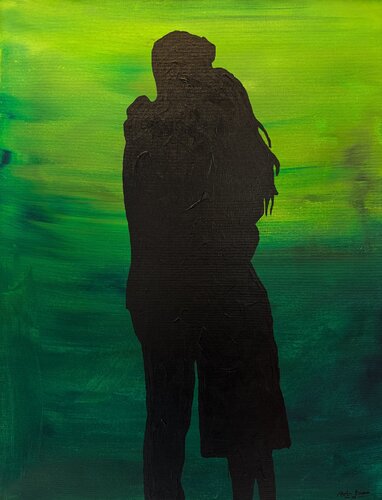 Evening's Embrace by Emmanuel Akolo, 회화 for Sale on Singulart