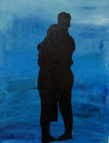 Two Shadows, One Breath van Emmanuel Akolo, Schilderij te koop op Singulart