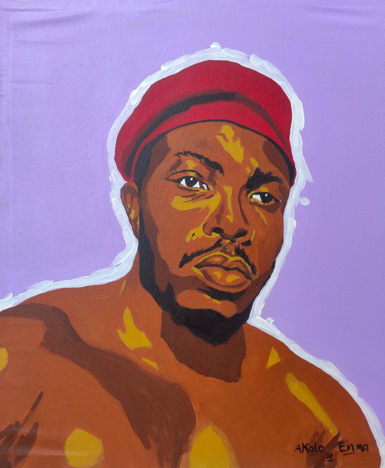 Ajibola's red Beret Emmanuel Akolo