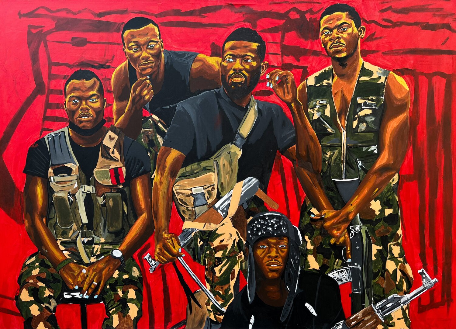 The Best Of Men Are Still Men Emmanuel Akolo Originalgemälde zu verkaufen