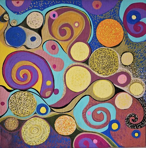 Cosmic flow von Jitka Dankova, Malerei kaufen auf Singulart