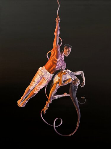 Orpheus and Eurydice- Limited Edition, Signed Custom Print. van Benjamin Lerman, Schilderij te koop op Singulart