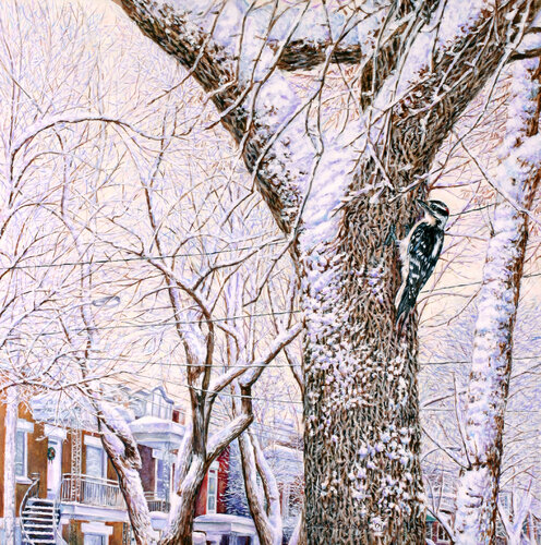 Le pic-ville de Jocelyne Bouchard, Pintura a la venta en Singulart