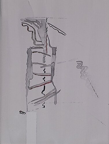 A. 001 di Marc Jonkers, Opera su carta in vendita su Singulart