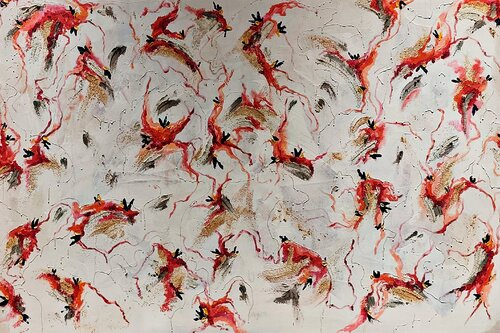 Fénix en flor von Belen Ortego, Malerei kaufen auf Singulart