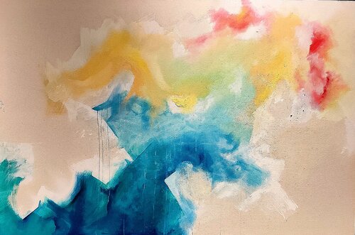 Cielo fragmentado II by Belen Ortego, Painting for Sale on Singulart