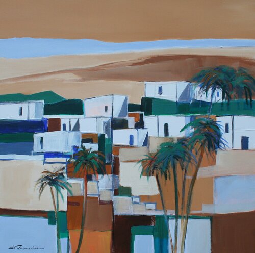 oasis 24 van OLIVIER de PANNEMAECKER, Schilderij te koop op Singulart