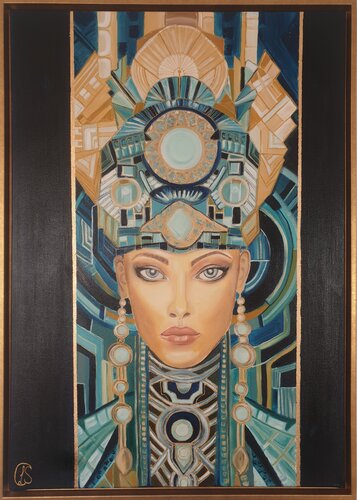 Die Königin der Meere di Larissa Sorg, Pittura in vendita su Singulart
