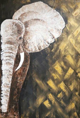 Elefant by Larissa Sorg, Painting for Sale on Singulart