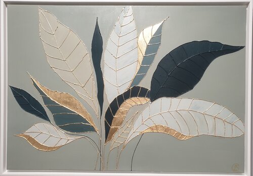 Golden Plant di Larissa Sorg, Pittura in vendita su Singulart