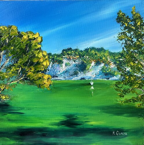 Couleur Menthe à l'eau van Alain Garcia, Schilderij te koop op Singulart