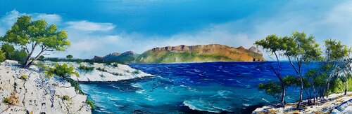 Calanque et Cap Canaille van Alain Garcia, Schilderij te koop op Singulart