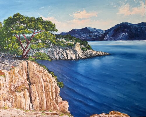 La Calanque van Alain Garcia, Schilderij te koop op Singulart