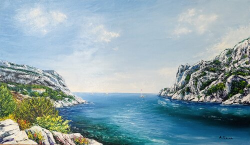 Sormiou by Alain Garcia, Painting for Sale on Singulart
