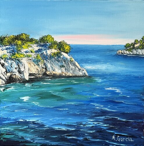 Un petit coin de calanque by Alain Garcia, Painting for Sale on Singulart