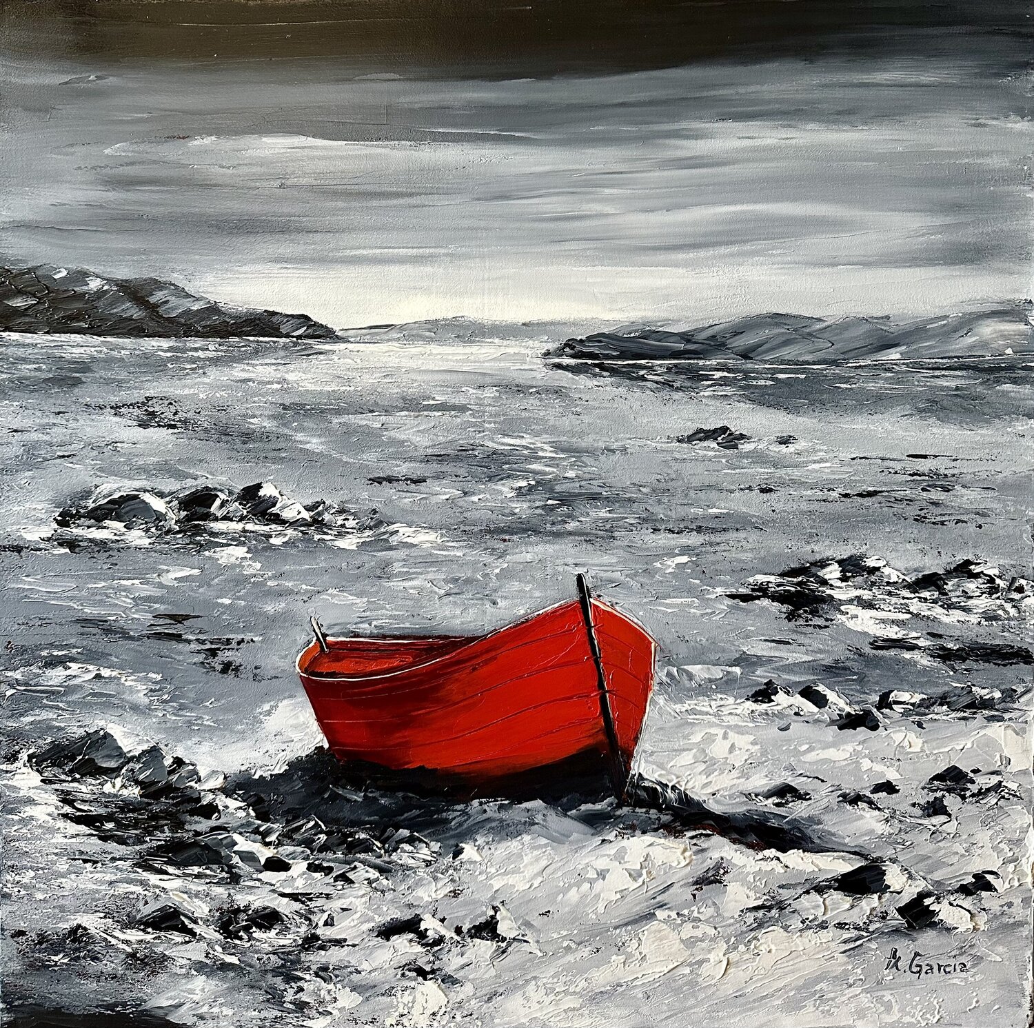 La barque Rouge Alain Garcia