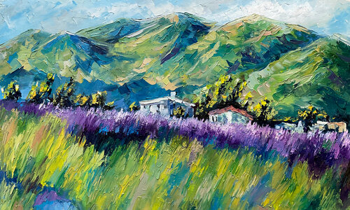 Windy day. van Mariia Hyhar, Schilderij te koop op Singulart