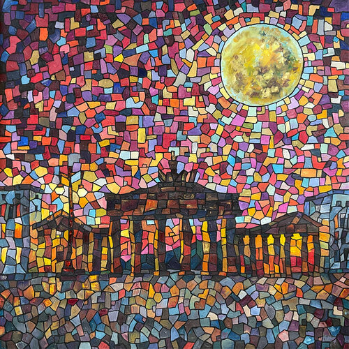 Berlin Mosaic de Mariia Hyhar, Pintura a la venta en Singulart
