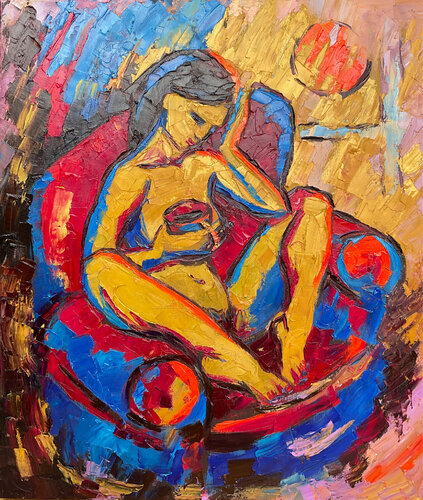 Morning coffee I von Mariia Hyhar, Malerei kaufen auf Singulart