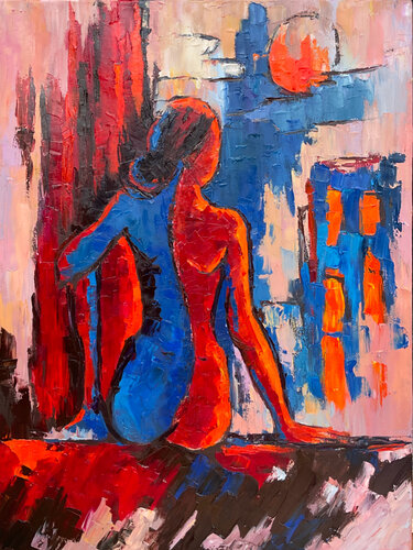 Evening moment I di Mariia Hyhar, Pittura in vendita su Singulart