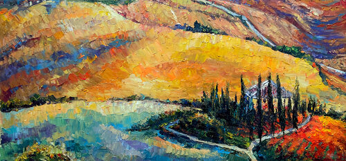 Autumn Tuscan by Mariia Hyhar, Painting for Sale on Singulart