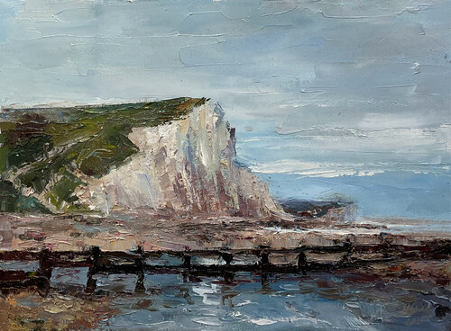 White Cliffs of Dover 2 di Mariia Hyhar, Pittura in vendita su Singulart