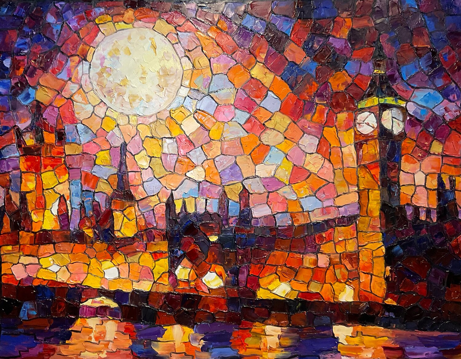 Moon under London Mariia Hyhar