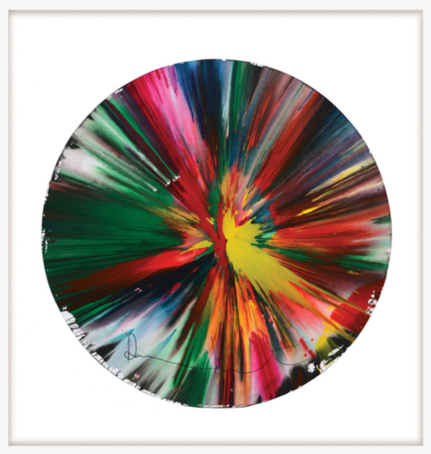 Spin painting Damien Hirst