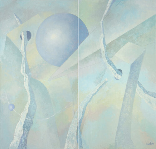 КОСМИЧЕСКИЕ ФОНТАЗИИ 3 di LEZER MANOLE, Pittura in vendita su Singulart