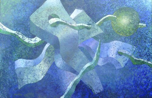 КОСМИЧЕСКИЕ ФОНТАЗИИ 10 di LEZER MANOLE, Pittura in vendita su Singulart