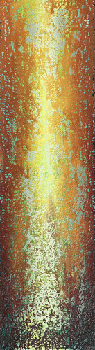 Red Yellow Abstract - "Passionate Ascension" von Heidi Thompson, Malerei kaufen auf Singulart