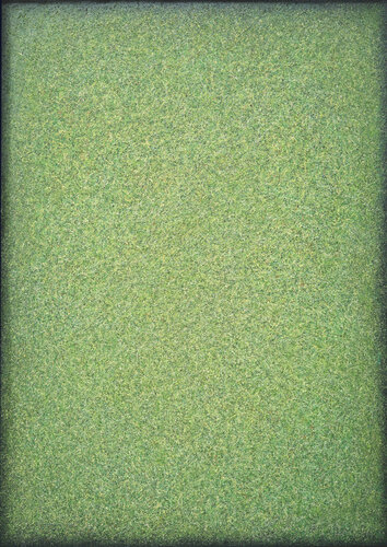Green Minimal Painting - "Resting in a Field of Green" by Heidi Thompson, 회화 for Sale on Singulart