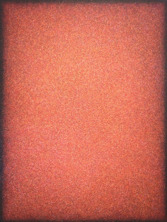 Red Abstract - "Warm Red Field" Heidi Thompson