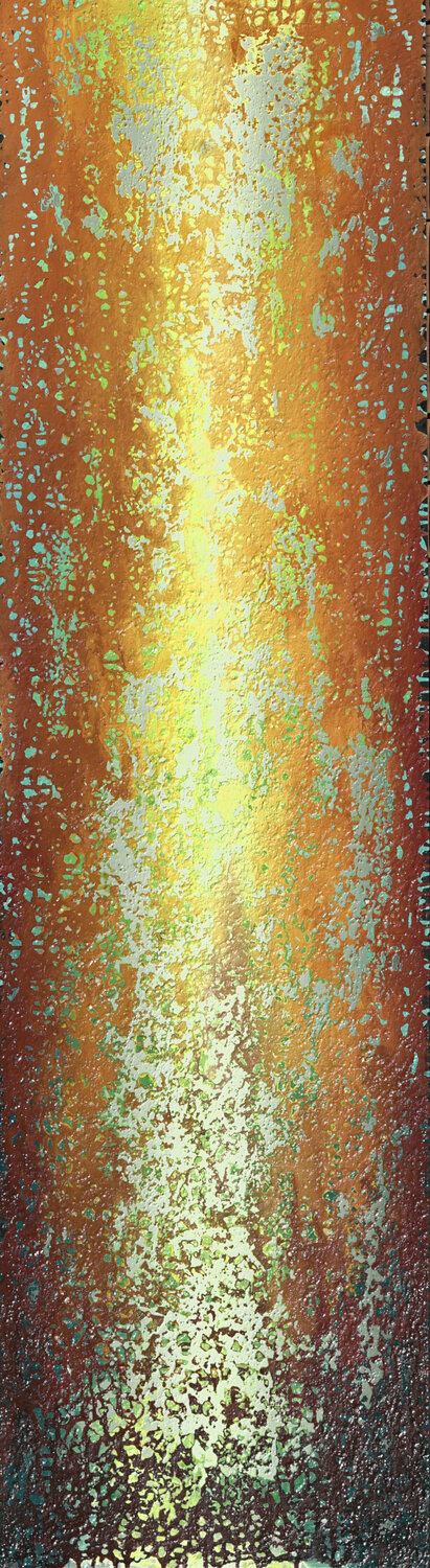 Red Yellow Abstract - "Passionate Ascension" Heidi Thompson