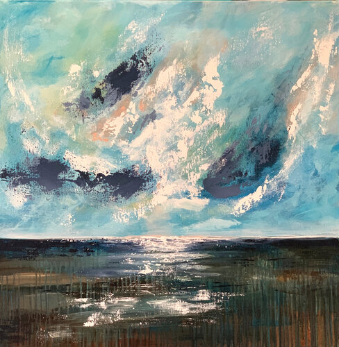 Transcendent Skies, After the Storm Painting Tatiana Malinovscaia