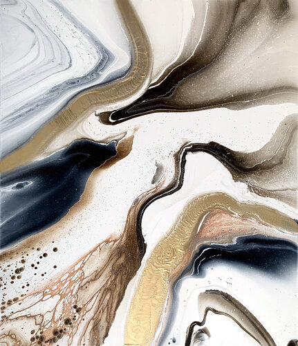 Abstract fluid art painting. Dream van Tatiana Malinovscaia, Schilderij te koop op Singulart