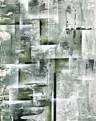 Inner Labyrinth. geen shades par Tatiana Malinovscaia, Peinture en vente sur Singulart