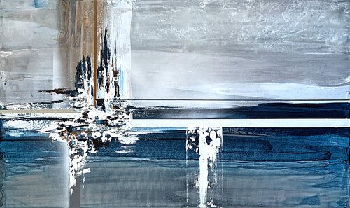 Reflections in Blue by Tatiana Malinovscaia, Painting for Sale on Singulart