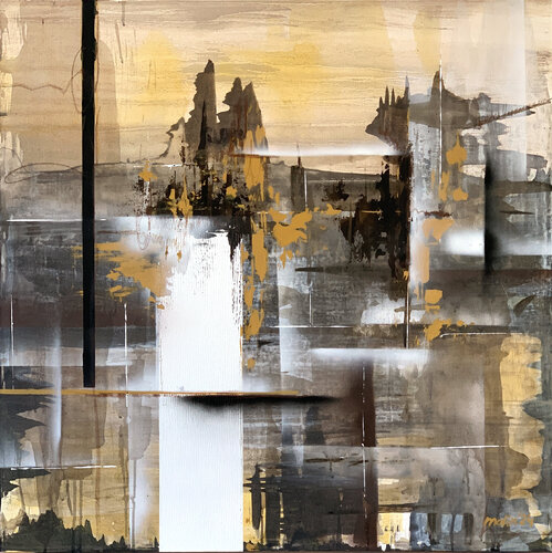 Sepia Odyssey. shades of brown with ochre nuances par Tatiana Malinovscaia, Peinture en vente sur Singulart