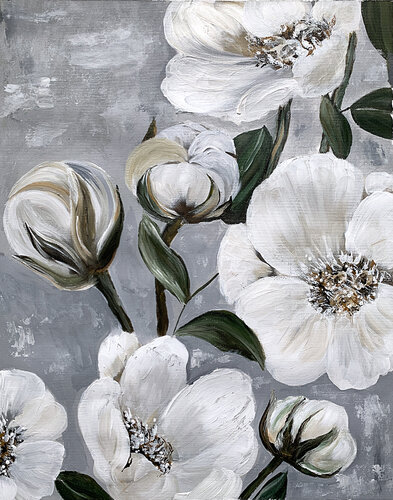 Cotton Flower . Moment of beauty by Tatiana Malinovscaia, 회화 for Sale on Singulart