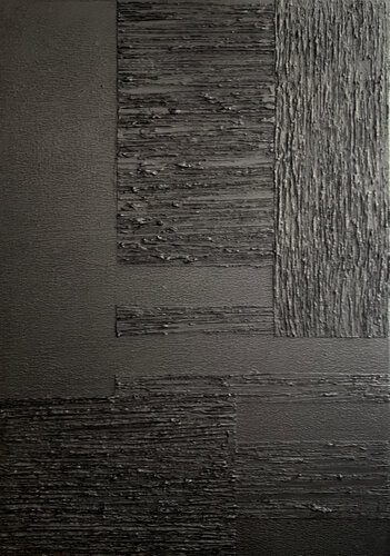 Black lines texture par Tatiana Malinovscaia, Peinture en vente sur Singulart