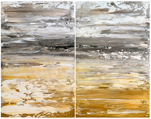 Golden Horizon par Tatiana Malinovscaia, Peinture en vente sur Singulart