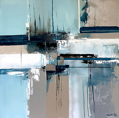 Mistery city. par Tatiana Malinovscaia, Peinture en vente sur Singulart