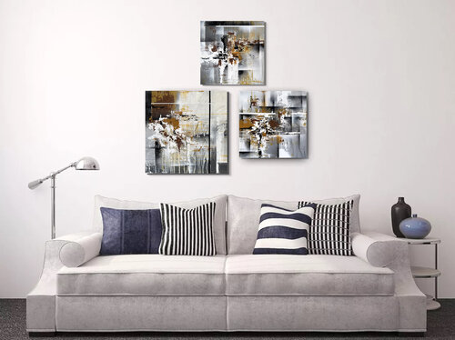 Fire Symphony   SET of 3 par Tatiana Malinovscaia, Peinture en vente sur Singulart