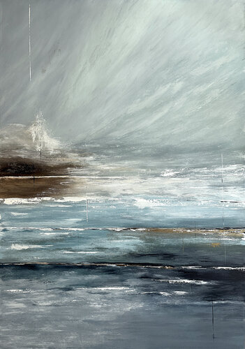 Whisper of the Ocean II par Tatiana Malinovscaia, Peinture en vente sur Singulart